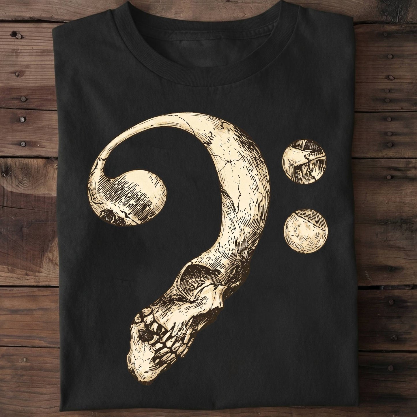 Bass Clef Skull Graphic Tee - The Music Frontiers
