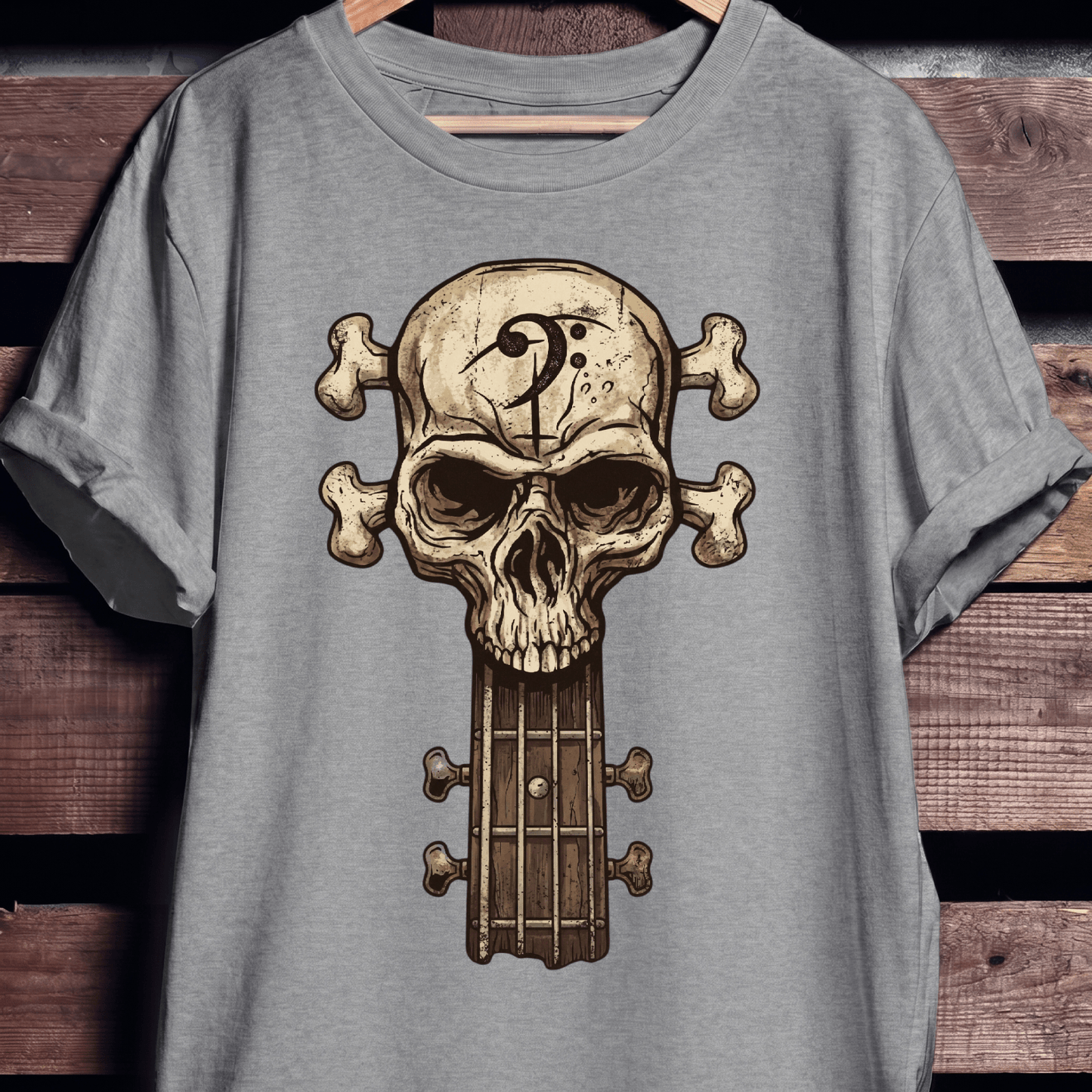Bassist Skull Graphic T-Shirt - The Music Frontiers