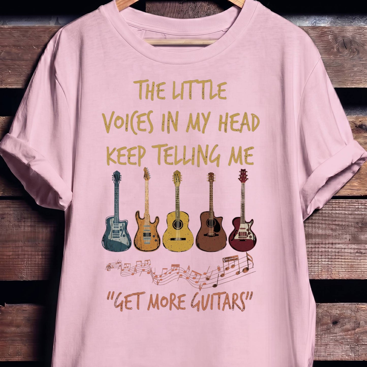 Get More Guitars Voices In My Head T-shirt - Funny Musician Tee - The Music Frontiers