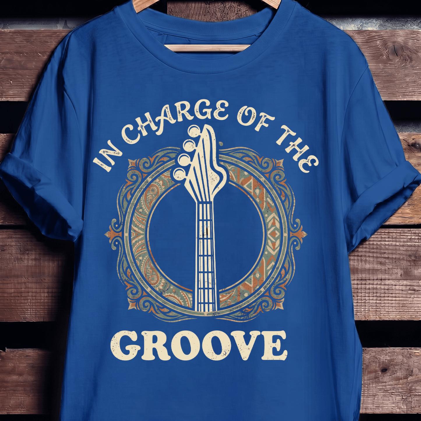 In Charge Of The Groove Bass Tee - The Music Frontiers
