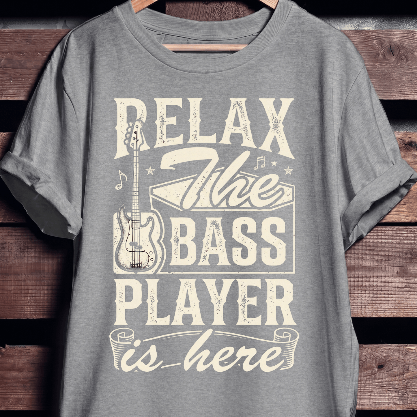 Relax The Bass Player Is Here Tee - The Music Frontiers