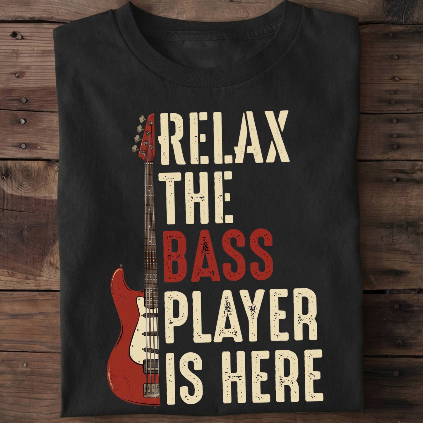 Retro Bassist Is Here Tee - The Music Frontiers