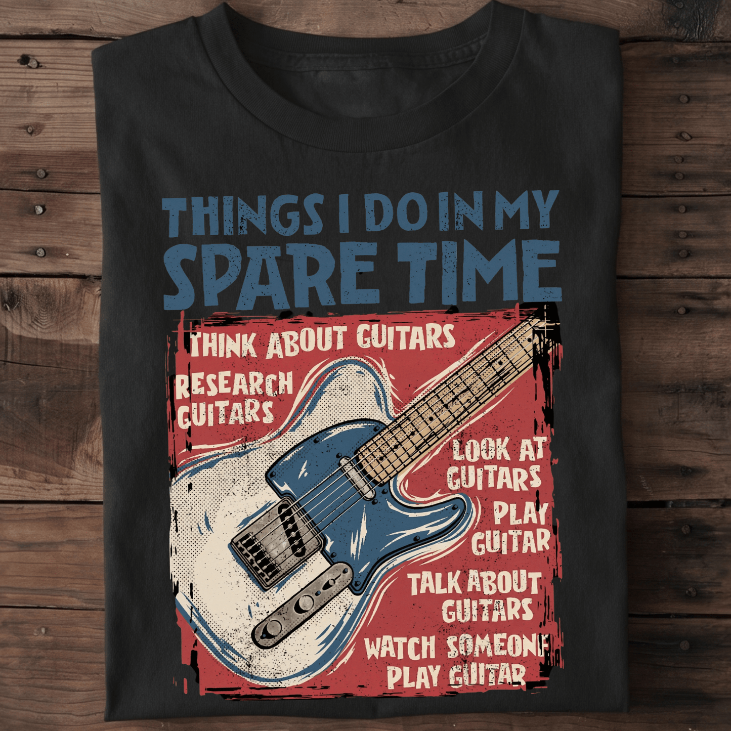 Guitar Obsession Spare Time T-Shirt - The Music Frontiers