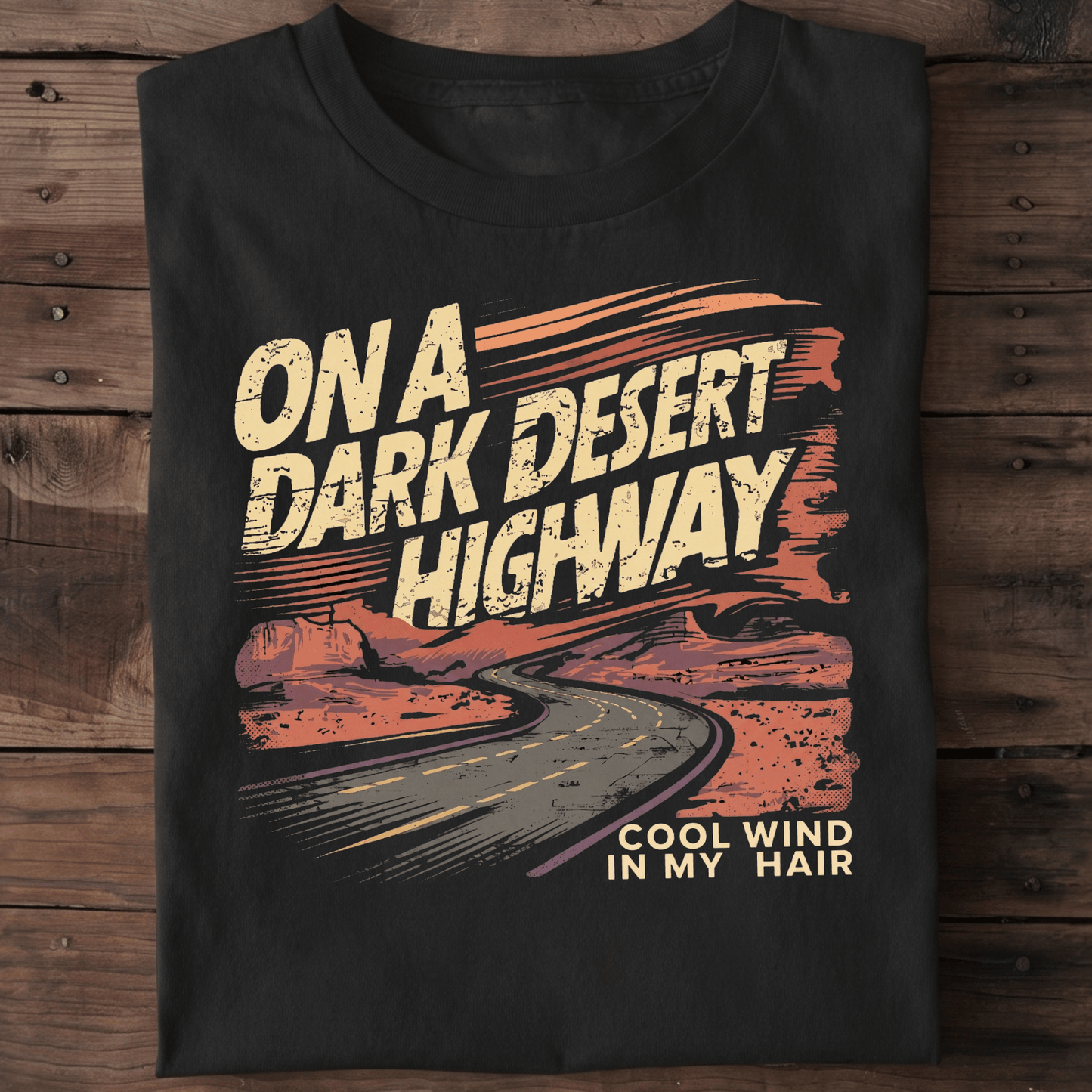 Retro Guitarist Road Trip Tee - Vintage Musician T-shirt - The Music Frontiers