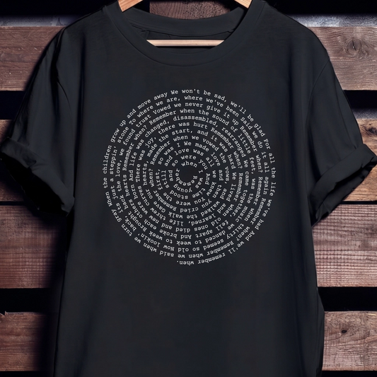 Custom Lyrics Quote Shirt | Personalized Music Song T-Shirt | Custom Text Tee Gift for Music Lovers