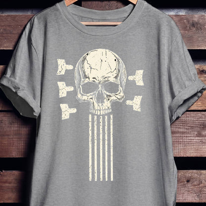 5 String Bass Skull Tee - The Music Frontiers