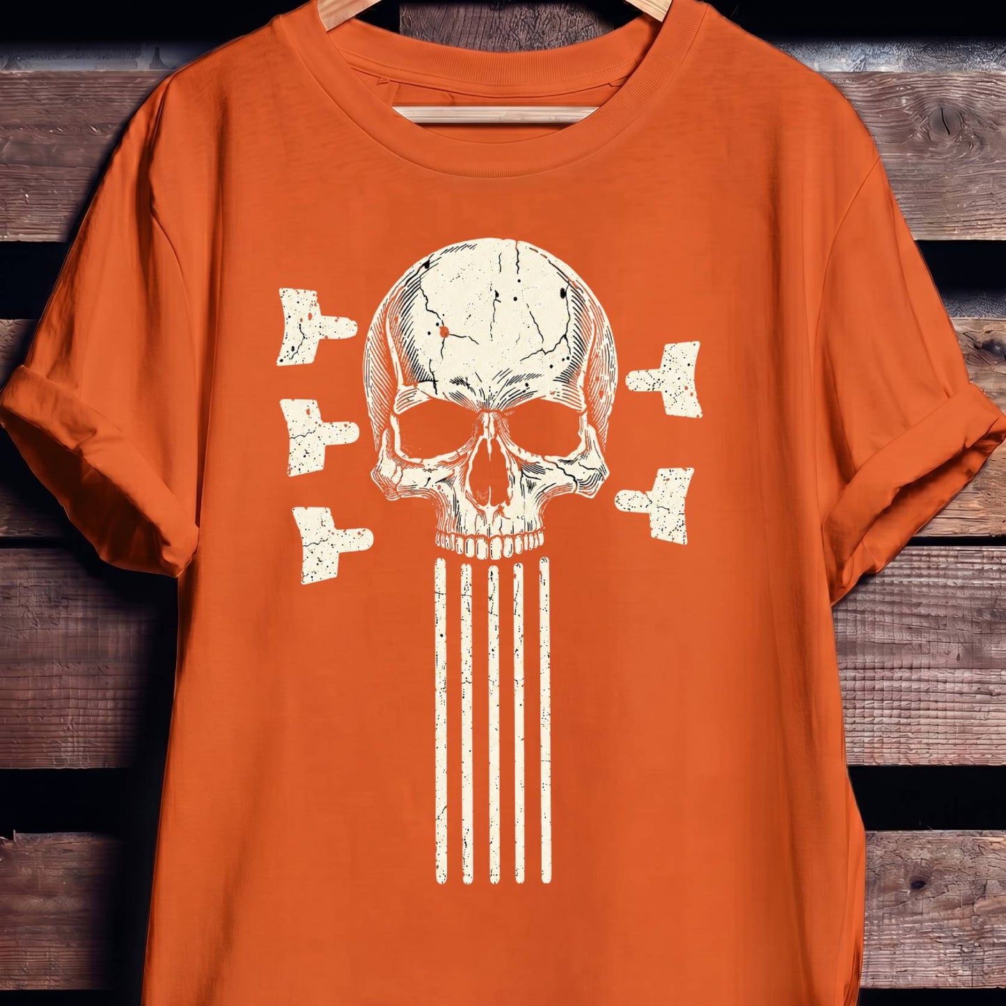 5 String Bass Skull Tee - The Music Frontiers