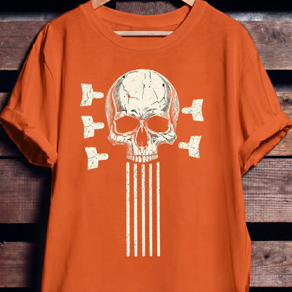 5 String Bass Skull Tee - The Music Frontiers