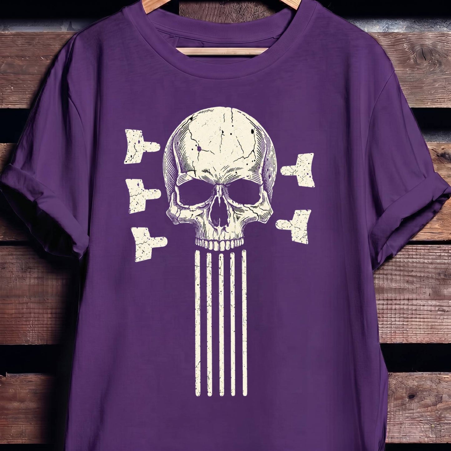 5 String Bass Skull Tee - The Music Frontiers