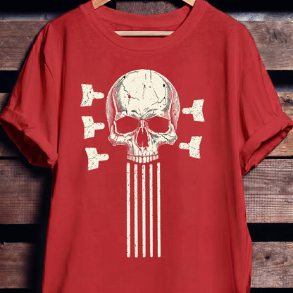 5 String Bass Skull Tee - The Music Frontiers