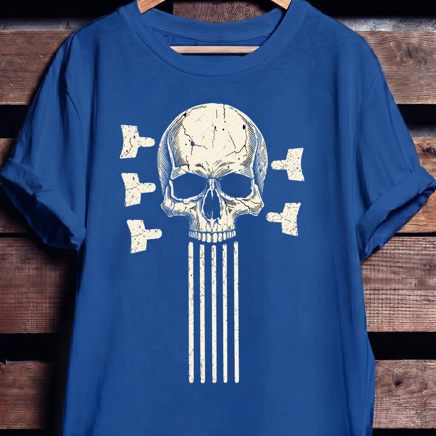 5 String Bass Skull Tee - The Music Frontiers