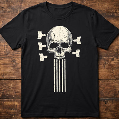 5 String Bass Skull Tee - The Music Frontiers