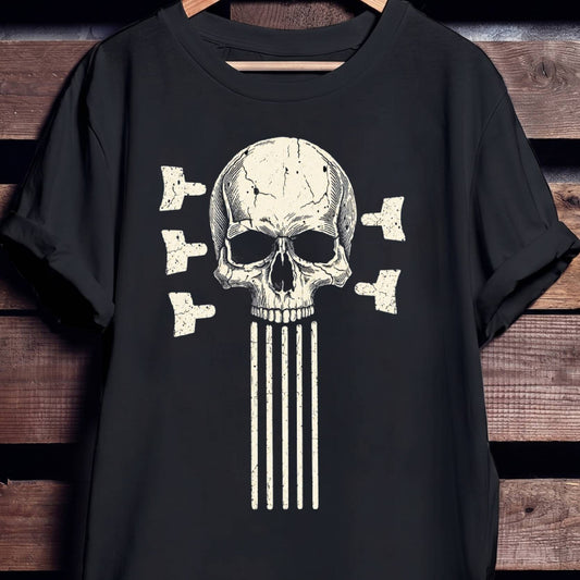 5 String Bass Skull Tee