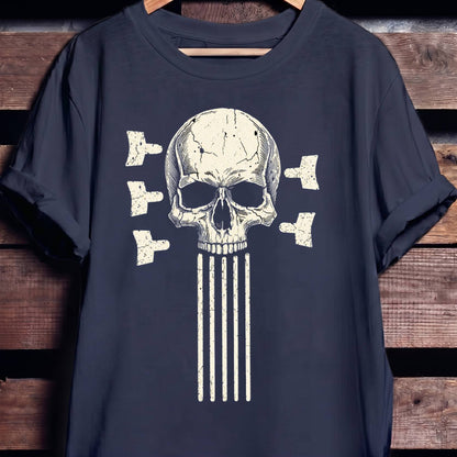 5 String Bass Skull Tee - The Music Frontiers