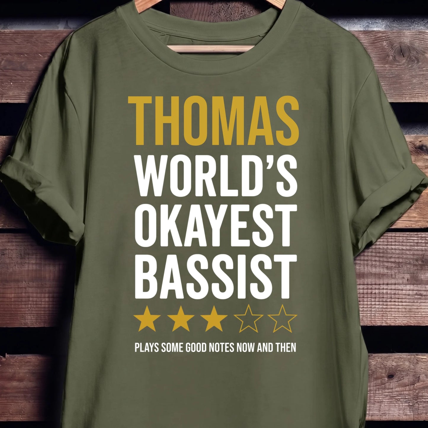 Custom Name World Okayest Bassist - The Music Frontiers