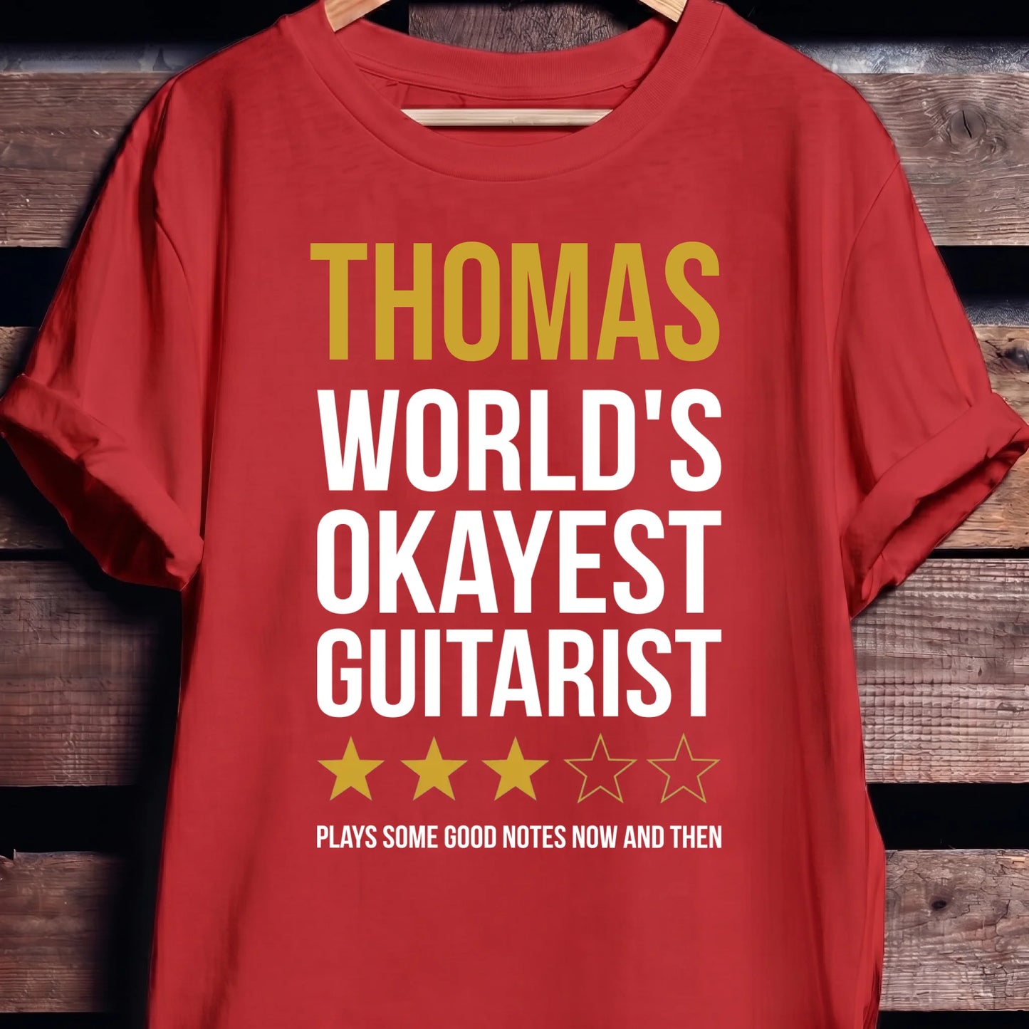 Custom Name World Okayest Guitarist - The Music Frontiers