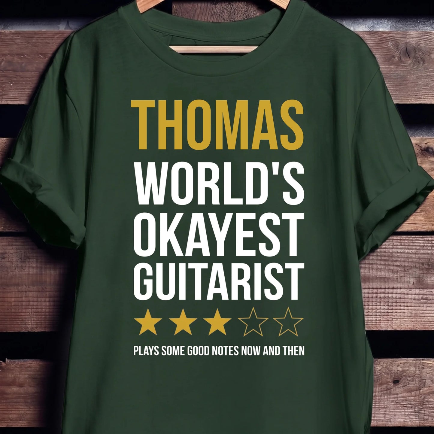 Custom Name World Okayest Guitarist - The Music Frontiers