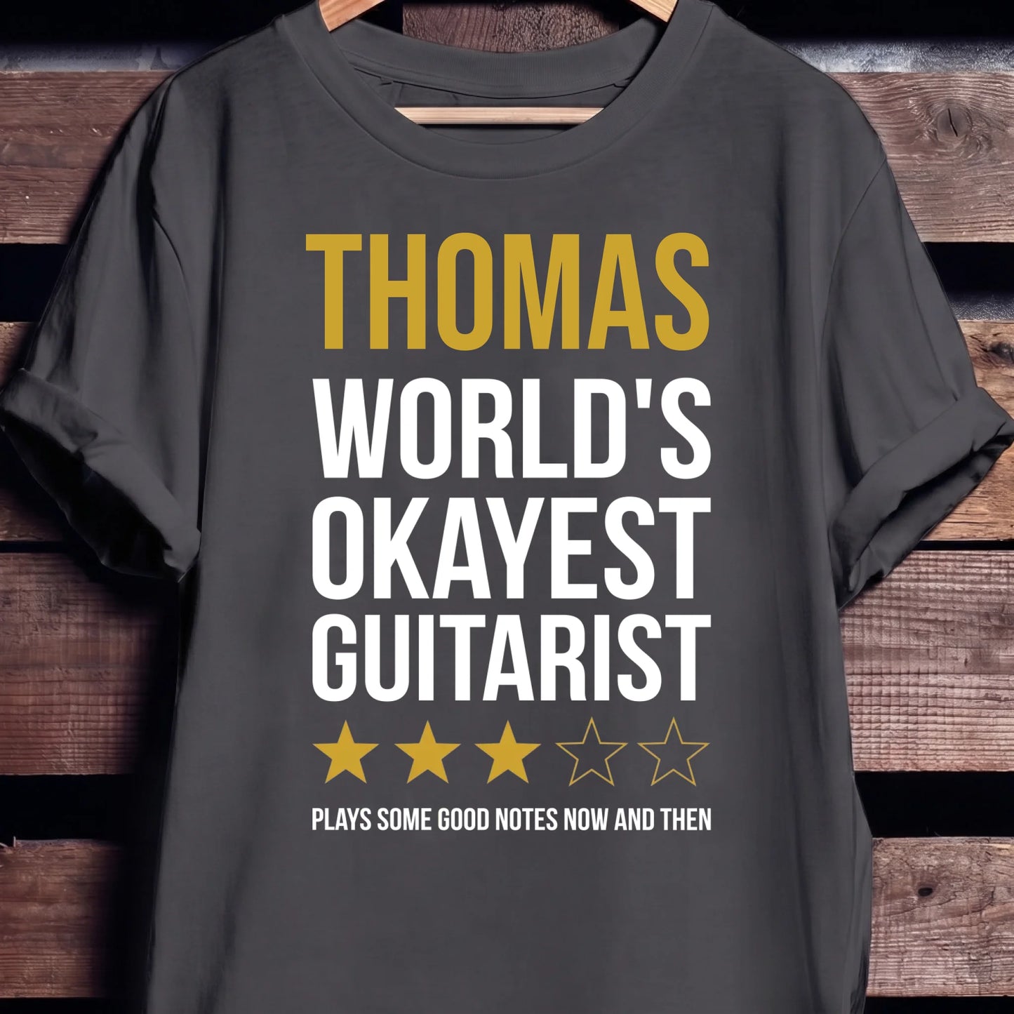 Custom Name World Okayest Guitarist - The Music Frontiers