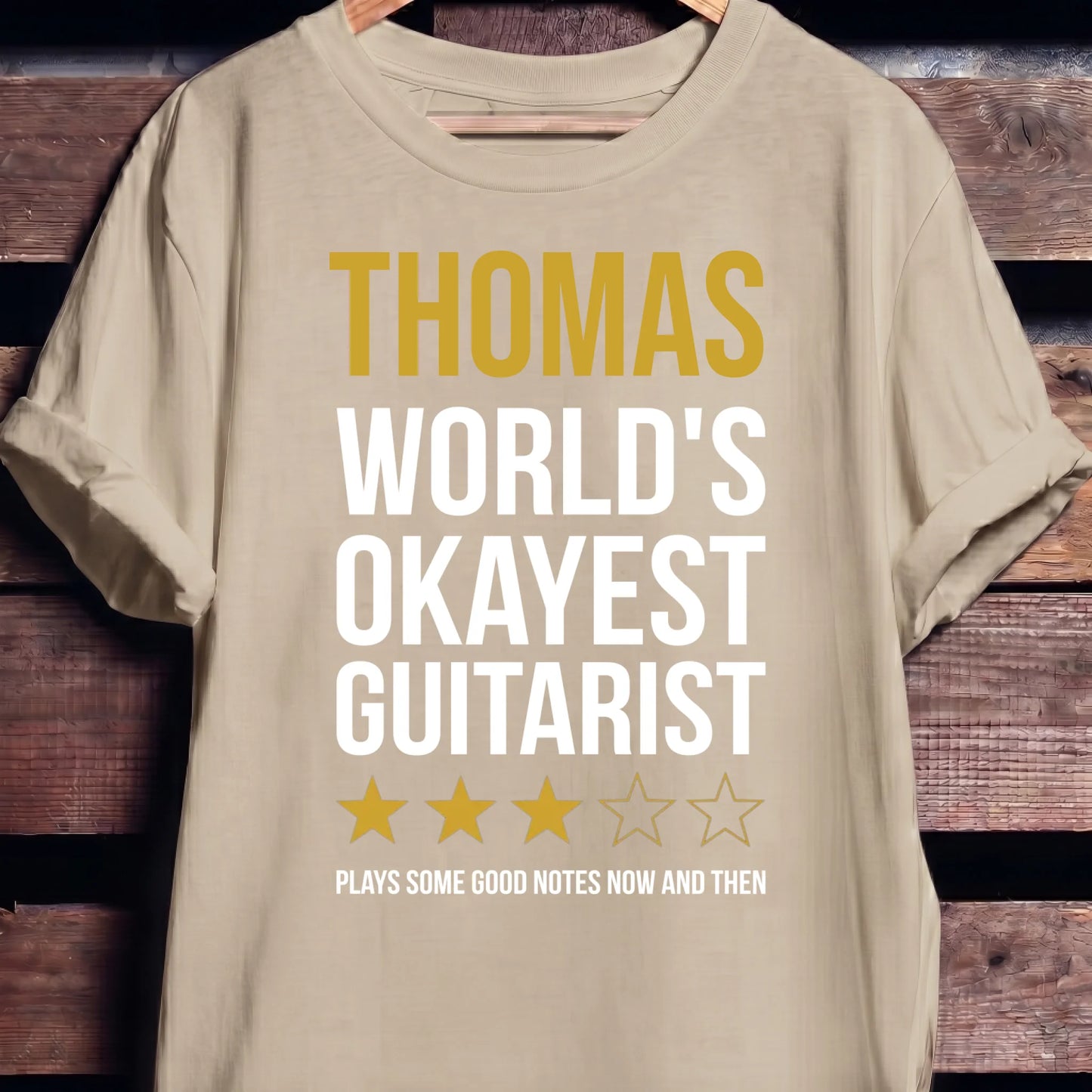 Custom Name World Okayest Guitarist - The Music Frontiers