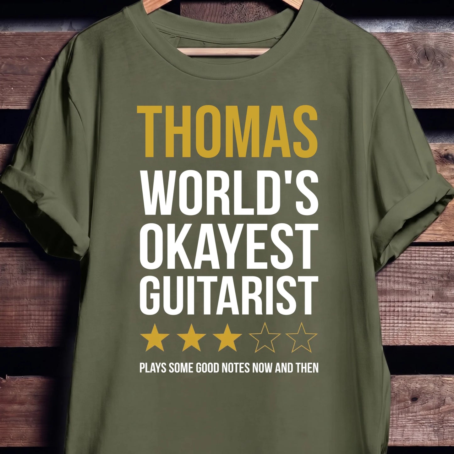 Custom Name World Okayest Guitarist - The Music Frontiers
