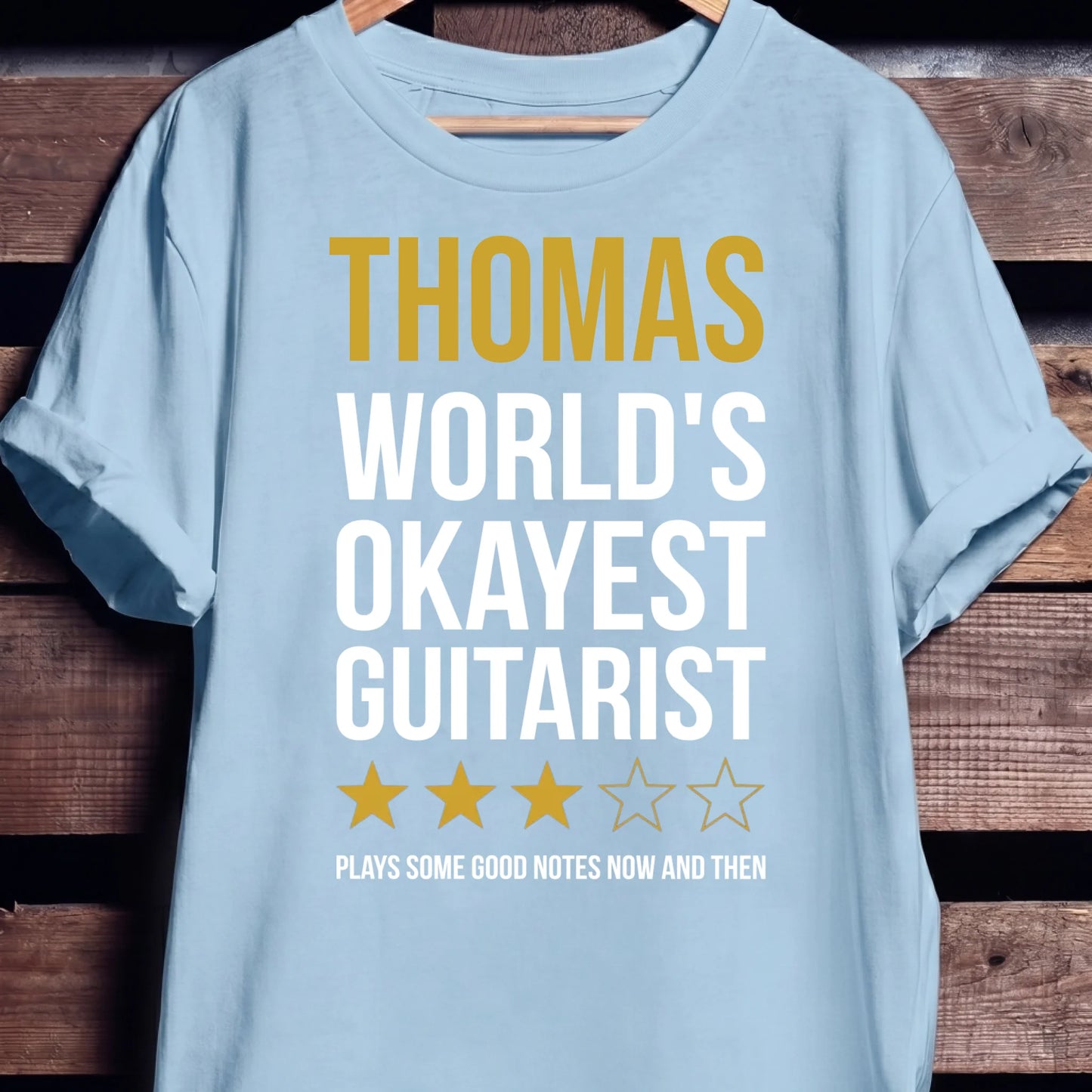 Custom Name World Okayest Guitarist - The Music Frontiers
