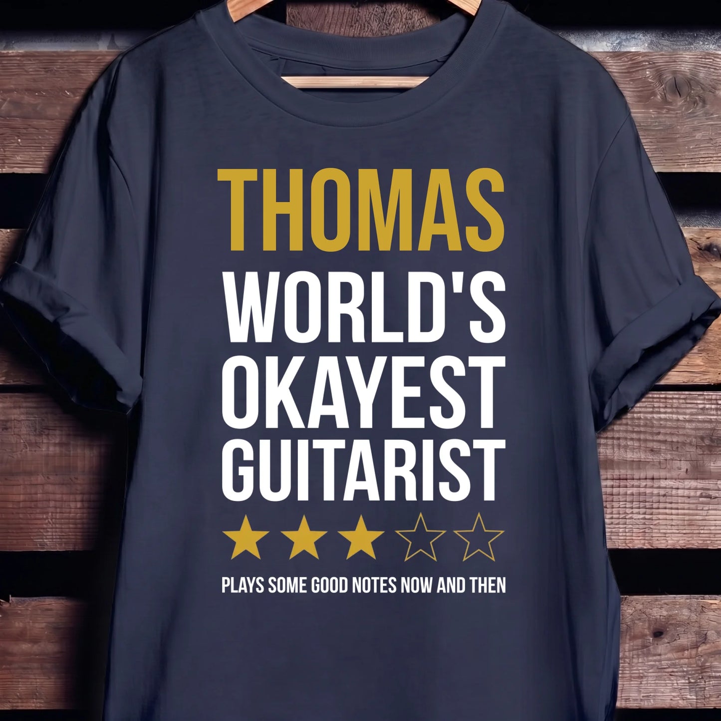 Custom Name World Okayest Guitarist - The Music Frontiers