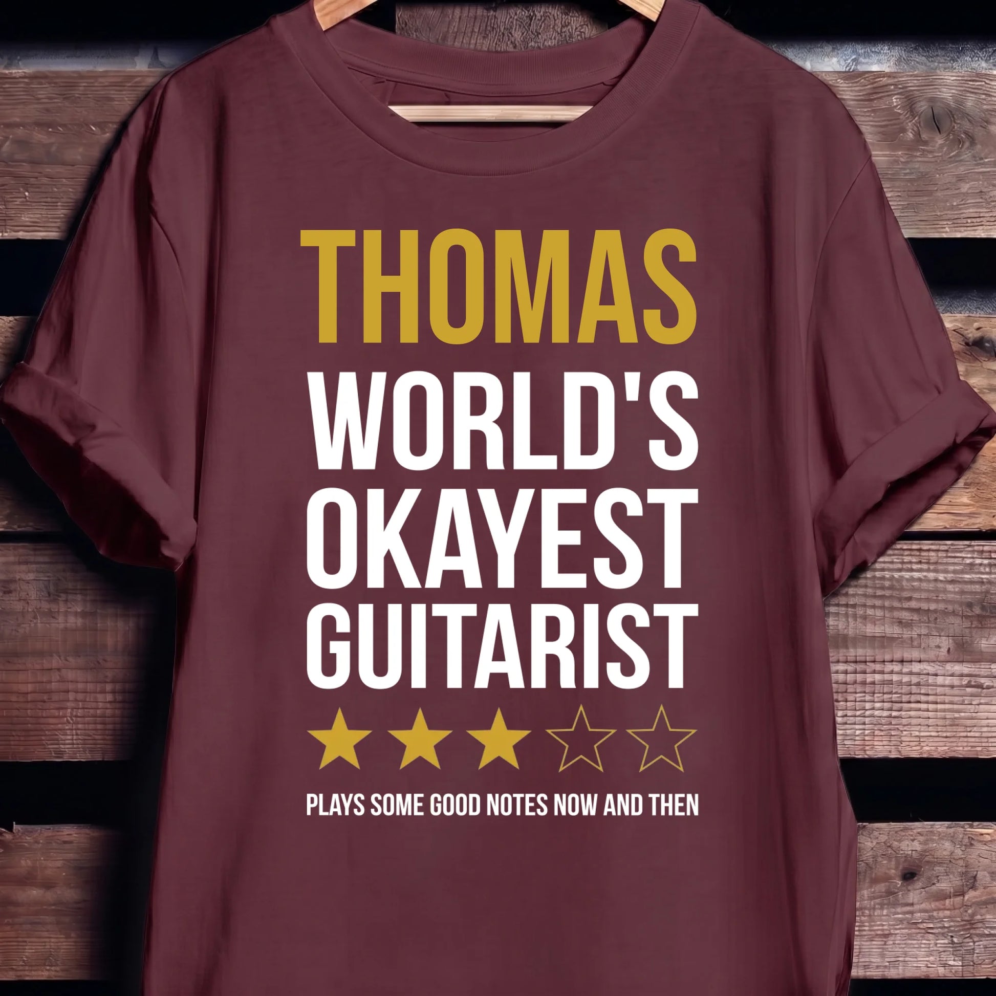 Custom Name World Okayest Guitarist - The Music Frontiers