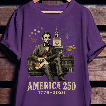 Abraham Lincoln Playing Bass America 250 - The Music Frontiers