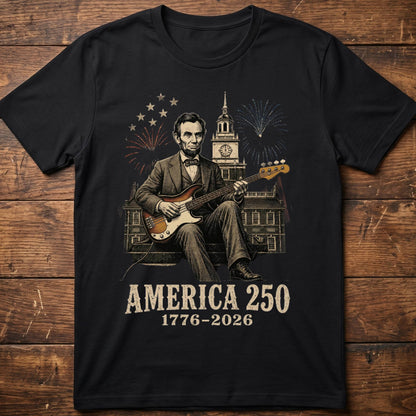 Abraham Lincoln Playing Bass America 250 - The Music Frontiers