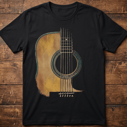 Abstract Acoustic Guitar Soundhole Tee - The Music Frontiers