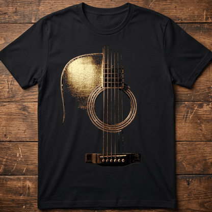 Abstract Acoustic Guitar Tee — Elegant Musician Shirt - The Music Frontiers