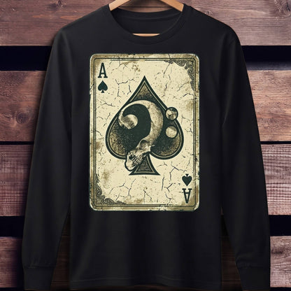 Ace of Spades Bass Guitar Tee - Unisex Standard Long Sleeve
