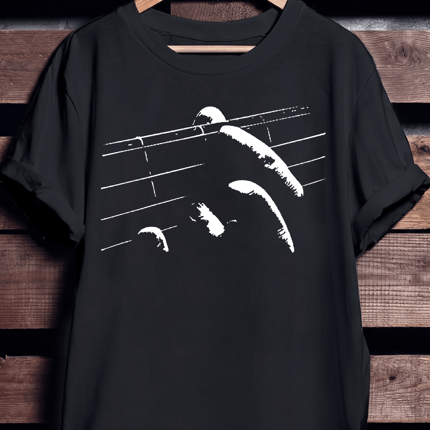 Aesthetic Guitarist Finger Style Tee - The Music Frontiers