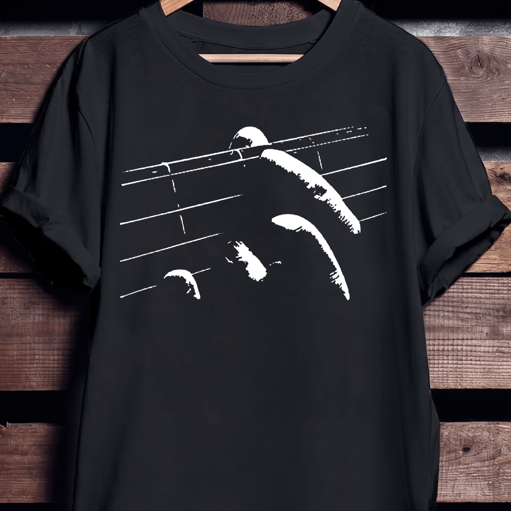 Aesthetic Guitarist Finger Style Tee - The Music Frontiers
