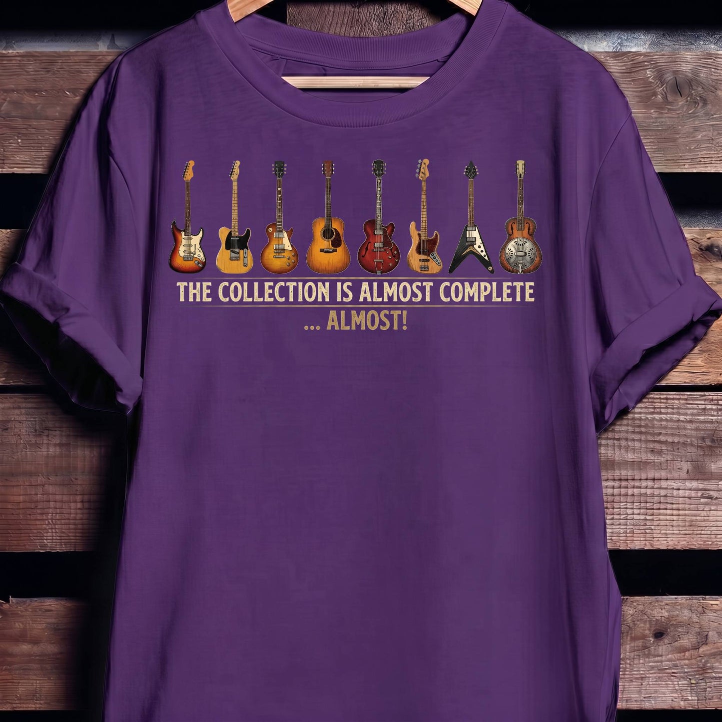 "Almost Complete" Guitar Collection Tee - The Music Frontiers