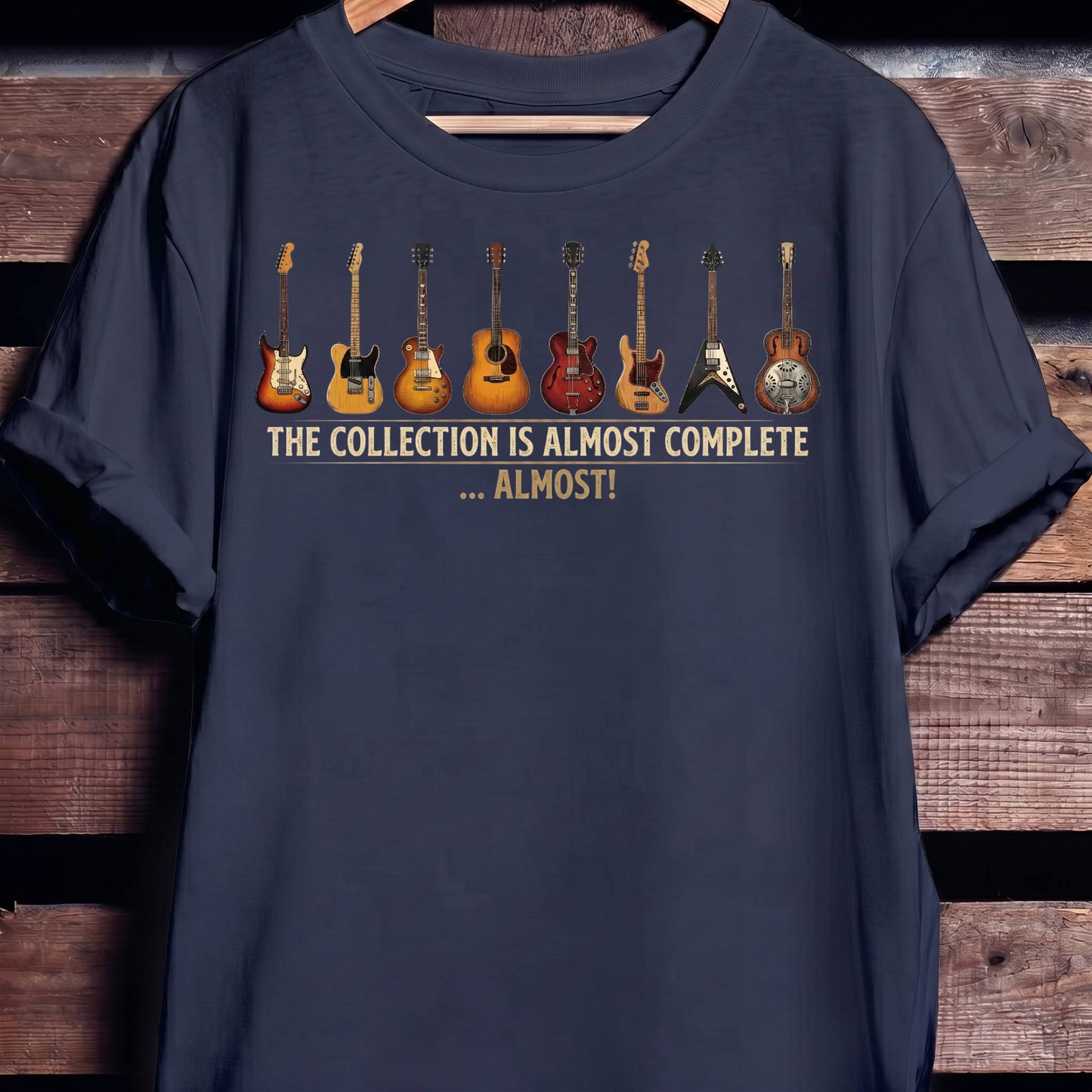 "Almost Complete" Guitar Collection Tee - The Music Frontiers