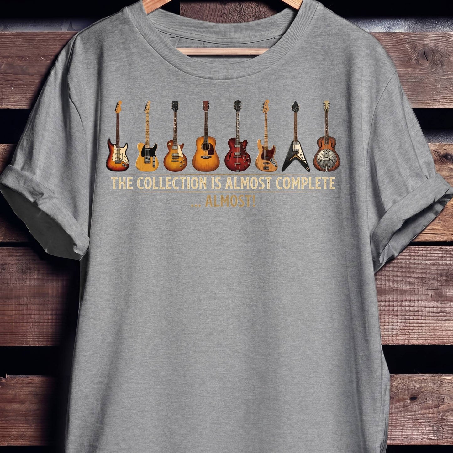 "Almost Complete" Guitar Collection Tee - The Music Frontiers