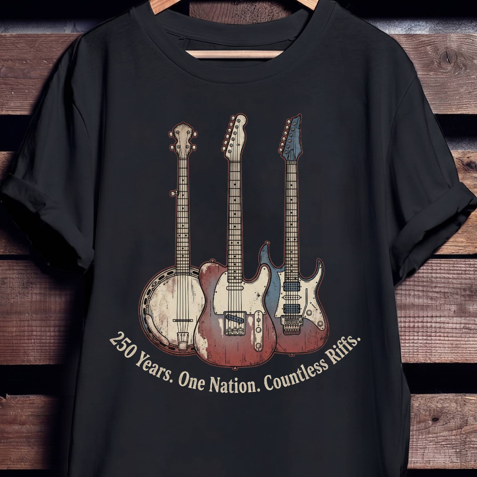 America 250th Countless Riffs Guitars - The Music Frontiers