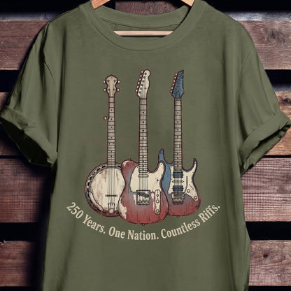 America 250th Countless Riffs Guitars - The Music Frontiers