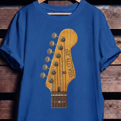 American Milestones Guitar Headstock America 250 - The Music Frontiers