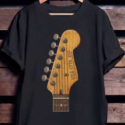 American Milestones Guitar Headstock America 250 - The Music Frontiers