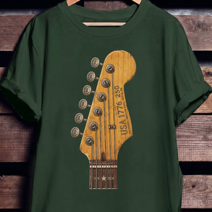 American Milestones Guitar Headstock America 250 - The Music Frontiers