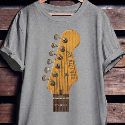 American Milestones Guitar Headstock America 250 - The Music Frontiers
