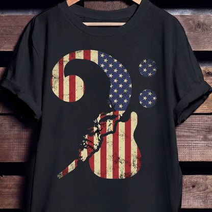 American Bass Player Silhouette Tee - Unisex Standard T-Shirt