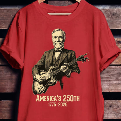 Andrew Carnegie Playing Guitar America 250 - The Music Frontiers