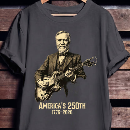Andrew Carnegie Playing Guitar America 250 - The Music Frontiers