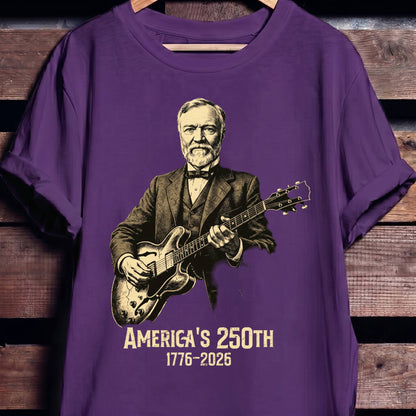 Andrew Carnegie Playing Guitar America 250 - The Music Frontiers