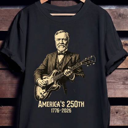 Andrew Carnegie Playing Guitar America 250 - The Music Frontiers