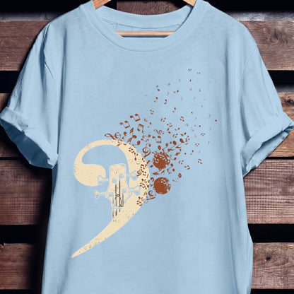 Bass Clef Headstock Graphic Tee - The Music Frontiers