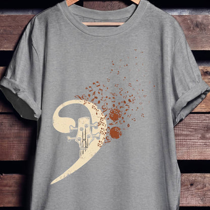 Bass Clef Headstock Graphic Tee - The Music Frontiers